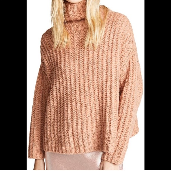 Free People Fuzzy Fox Sweater in Papaya - Picture 4 of 10